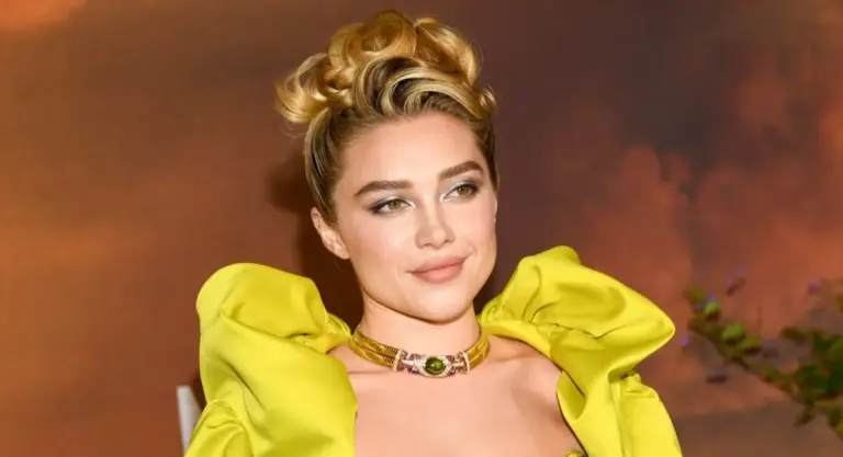 Florence Pugh Concludes ‘East of Eden’ Press Tour in Custom Vivienne Westwood Couture at New York City Premiere