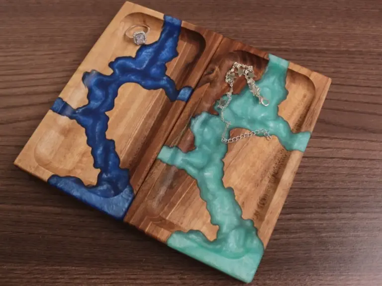 Handmade Walnut and Resin Tray Turns the Everyday Catch-All Into a Work of Art