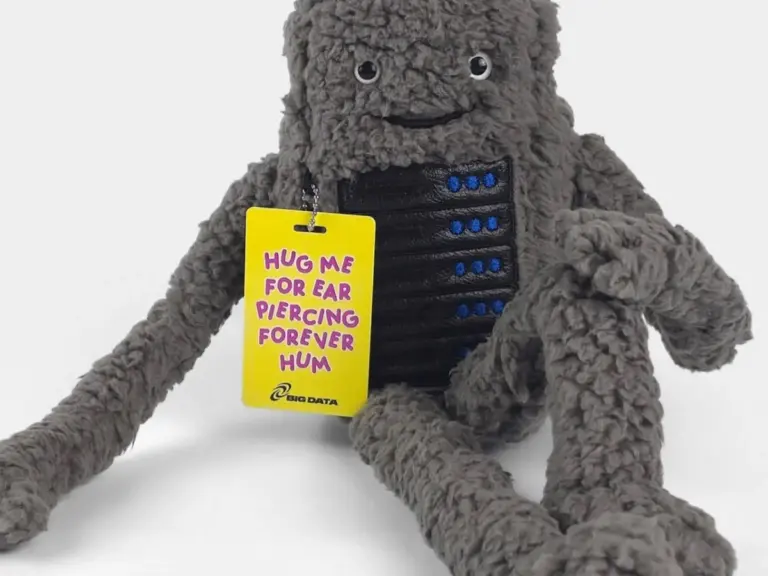 Meet Bezzy: The Server Rack Plush Toy That Mimics Real Data Center Noise When You Hug It