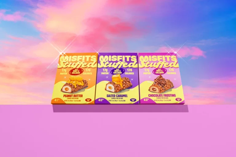 Plant-Based Protein Brand Misfits Channels Classic Confectionery in Bold Redesign with Interact Brands